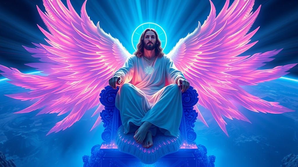 Divine Sovereign Radiates Splendor on Throne of Sapphire