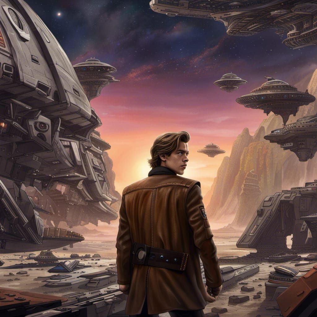 Reckless Smuggler on Star Wars Ship: Matte Painting