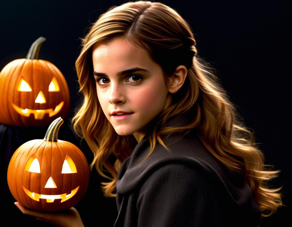 Emma Watson as Hermione Granger Casting Charme Spell
