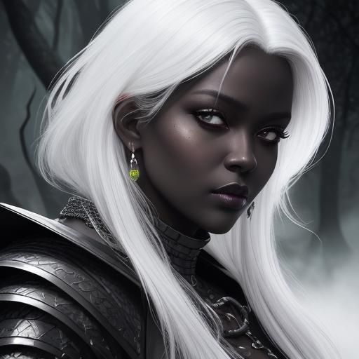 Striking Portrait of a Dark Elf Sinner