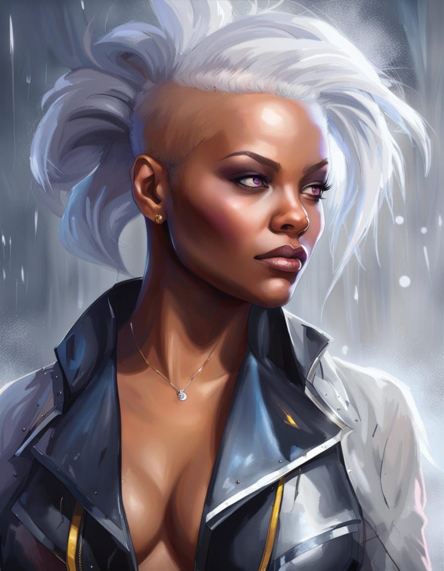 Punk Storm Hyperdetailed Portrait in Unreal Engine 5