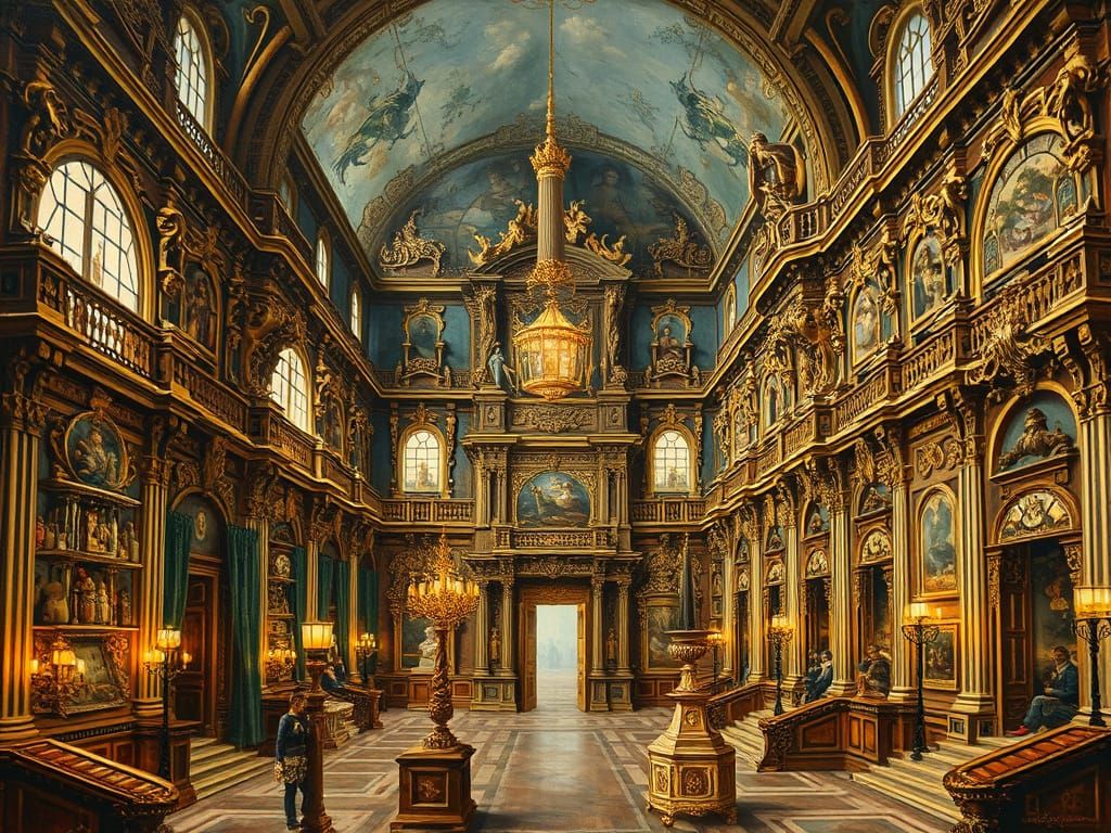 Baroque Palace in Golden Light