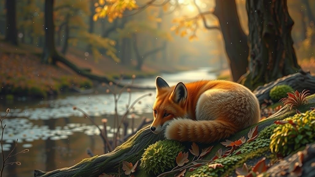 relaxed fox