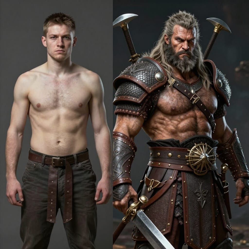 D&D Barbarian Transformation: Weak to Mighty Warrior