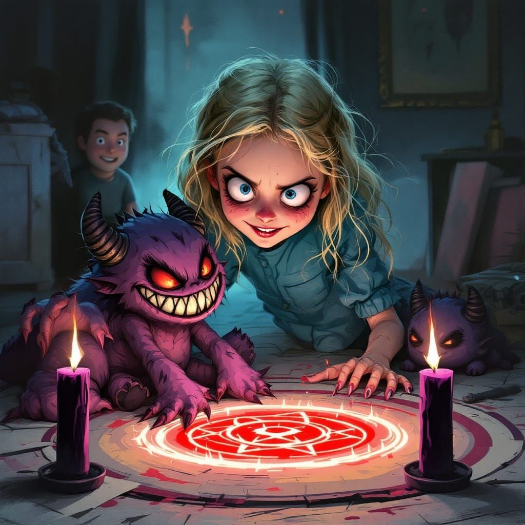 Cute Girl Summons Pure Evil in Whimsical Children's Book Sty...
