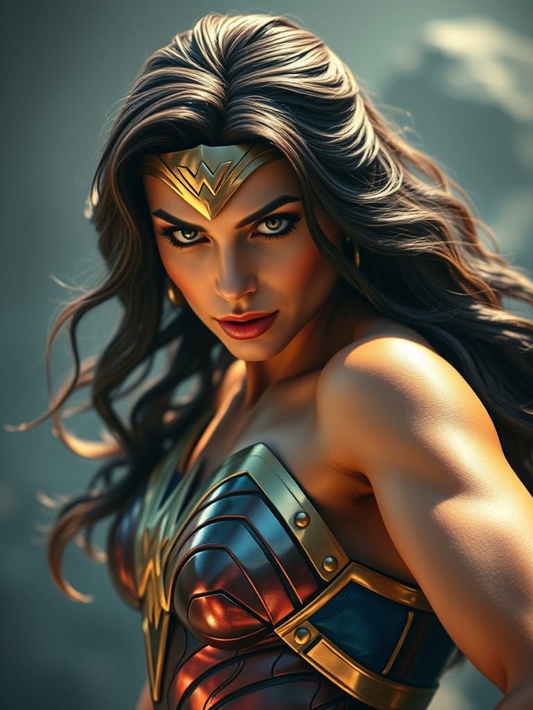 Wonder Woman Exudes Beauty in Photorealistic Detail