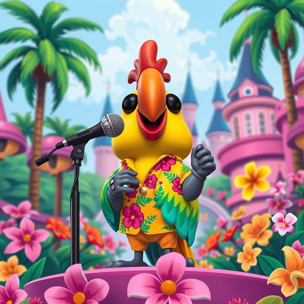 funko pop figure disney parrot jose carioca sings at disneyland