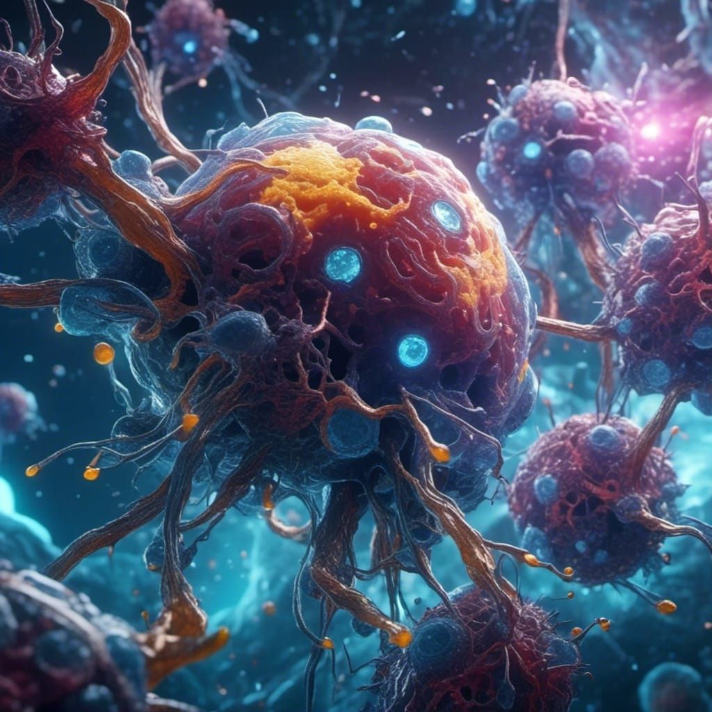 Scary Amoeba Eats Brain Cell in 3D Game Style