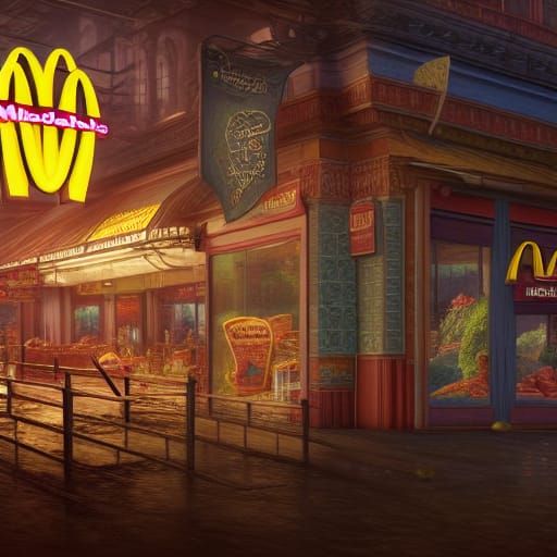 McDonald's Matte Painting in Unreal Engine 5