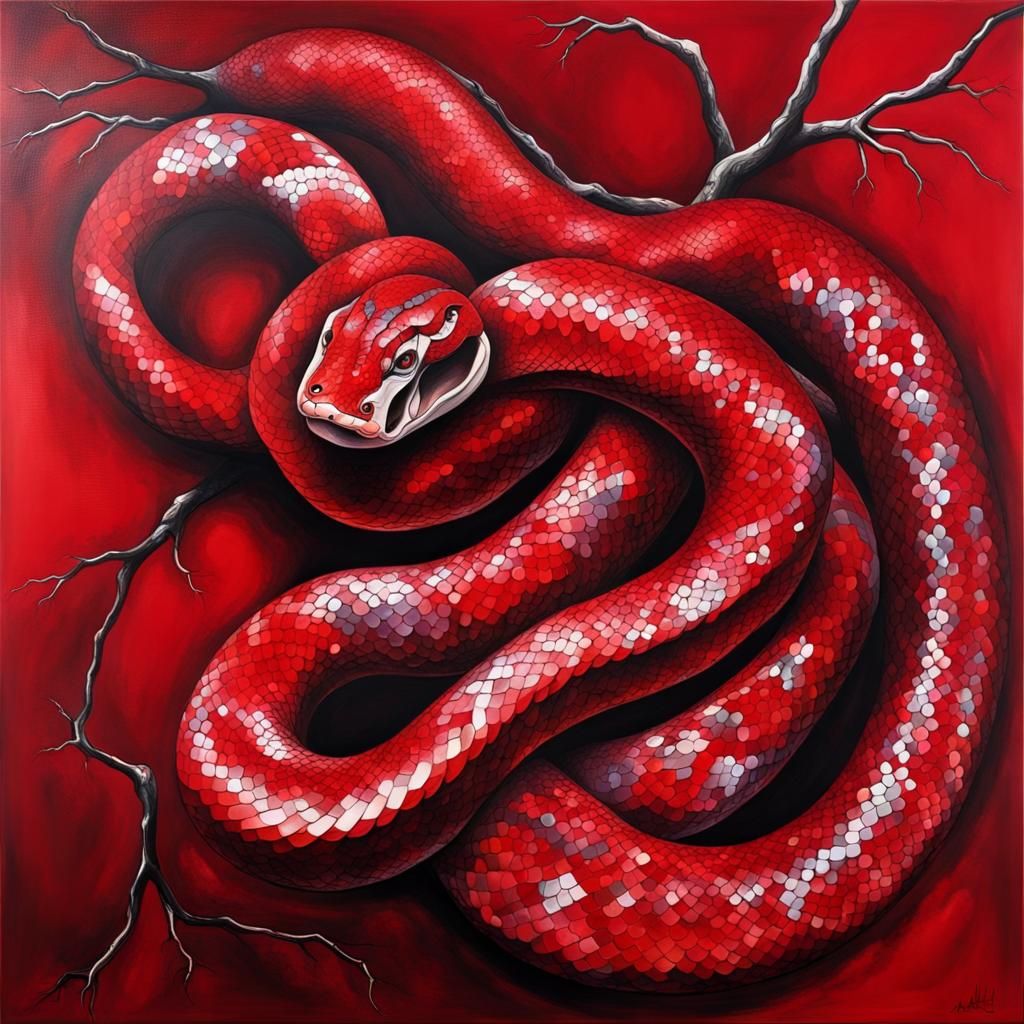 Abstract Art: Ashnikko's Chokehold Cherry Python