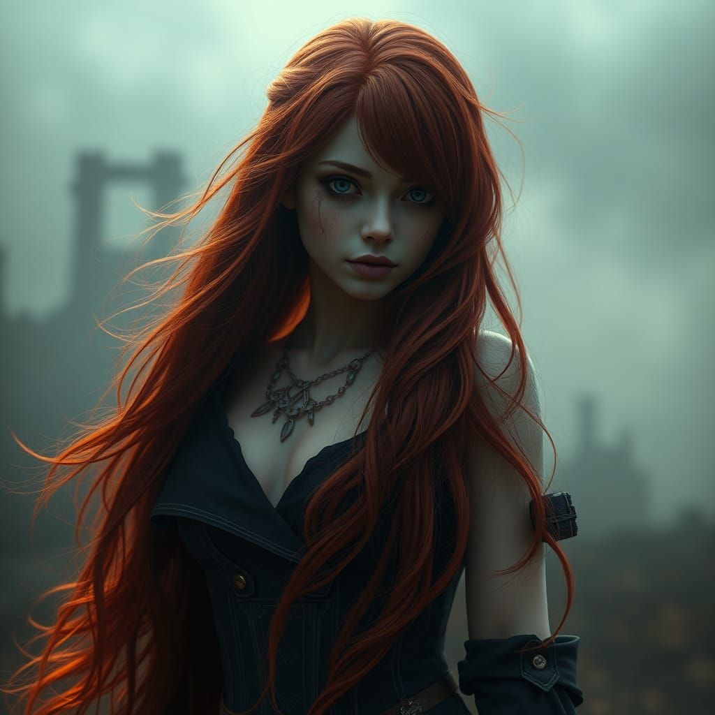 It Girl Meets Harley Quinn: Dark Fantasy Portrait