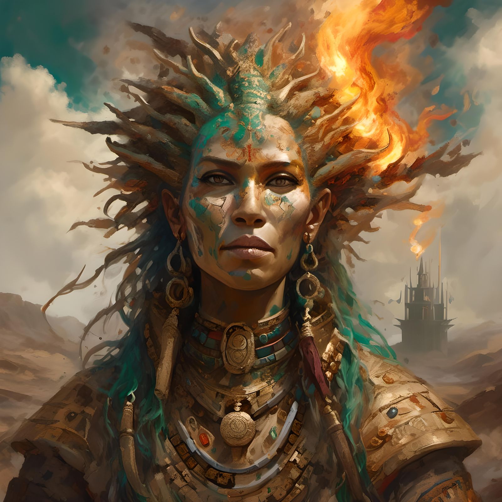 Gilgamesh Rising: Hyperrealistic Cuneiform Portrait