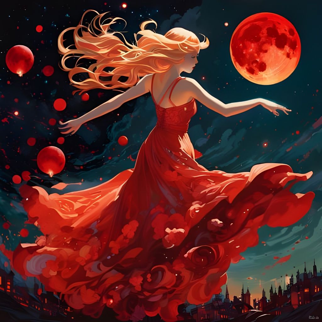 Striking Image of a Blood Moon