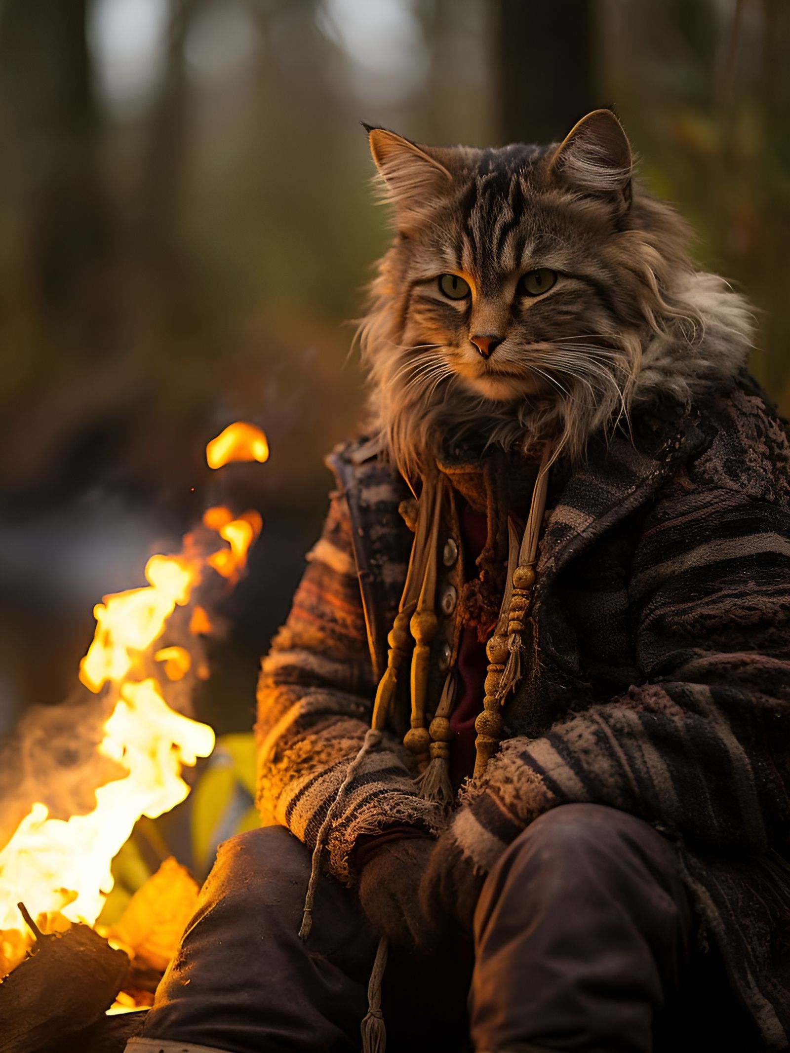 "A Stray Cat" - A Midjourney Creation