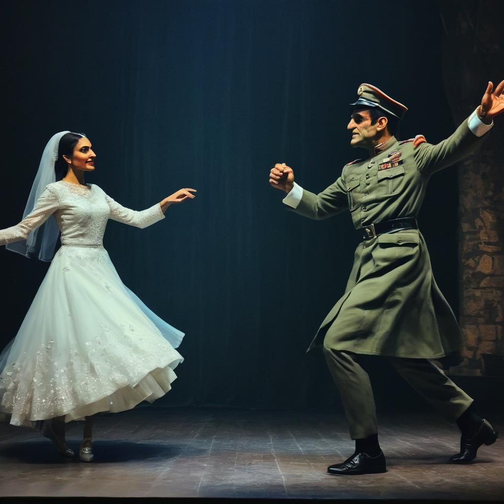 Iranian Brigadier Dancing with Frankenstein's Bride