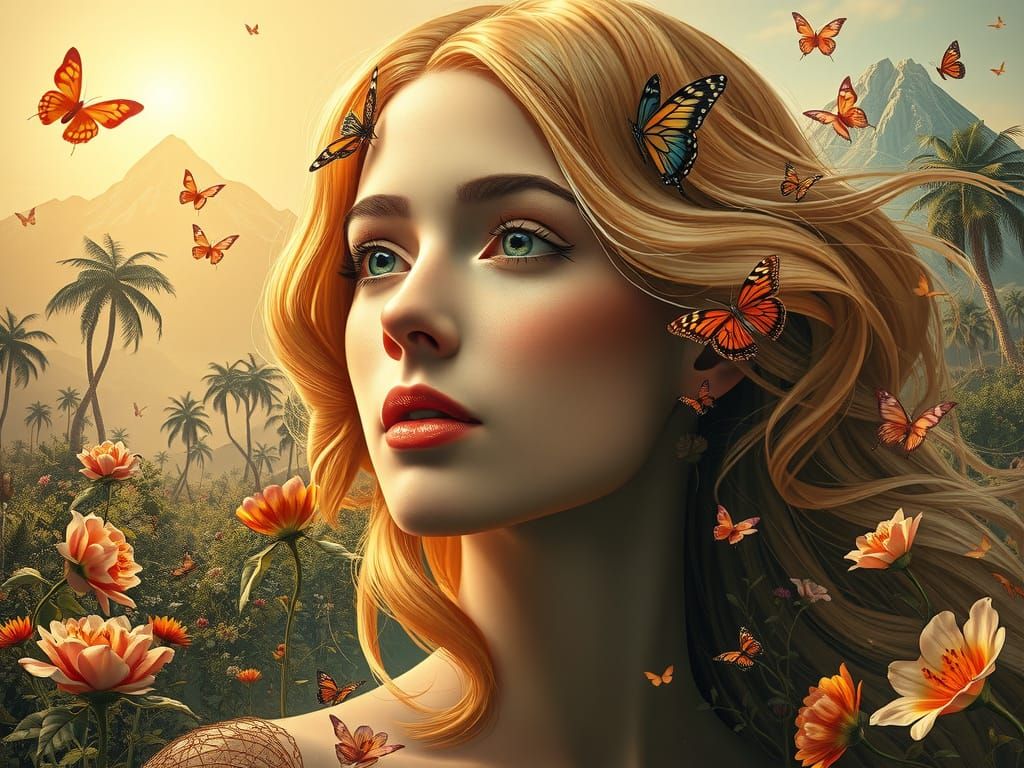 Surreal Beauty in a Dreamlike Landscape