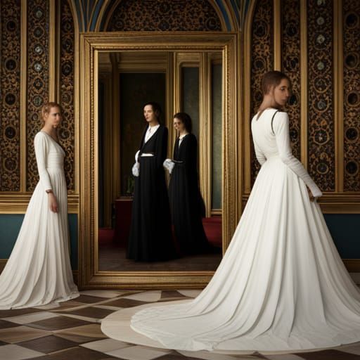 Woman in Tuxedo: A Renaissance-Style Portrait