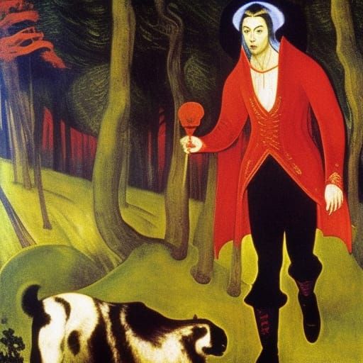 Vampire Lord's Morning Jog: A Multi-Artist Impression