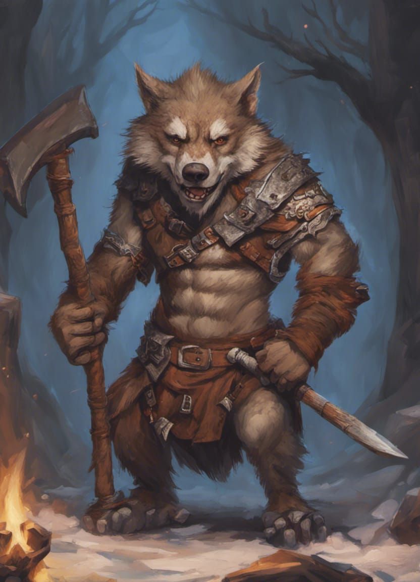 Gnoll Warrior with Axe