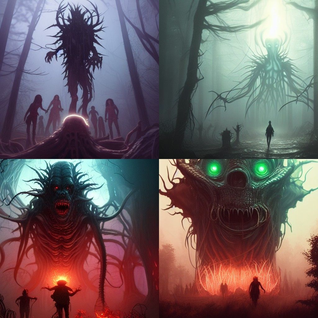 Vecna Monster: Dark Fantasy Concept Art