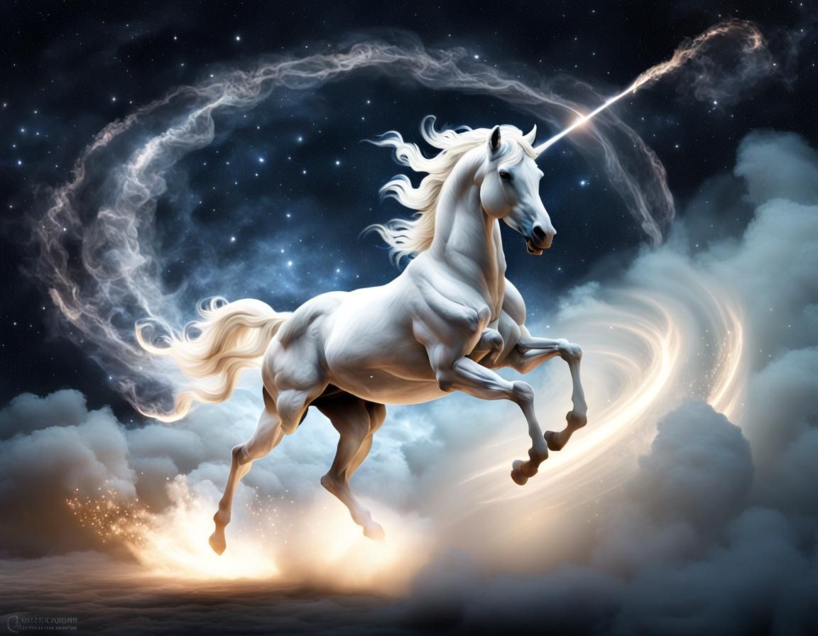 stellar centaur Sagittarius , centaur Ghostly apparition formed entirely out of swirling, translucent white smoke gal...