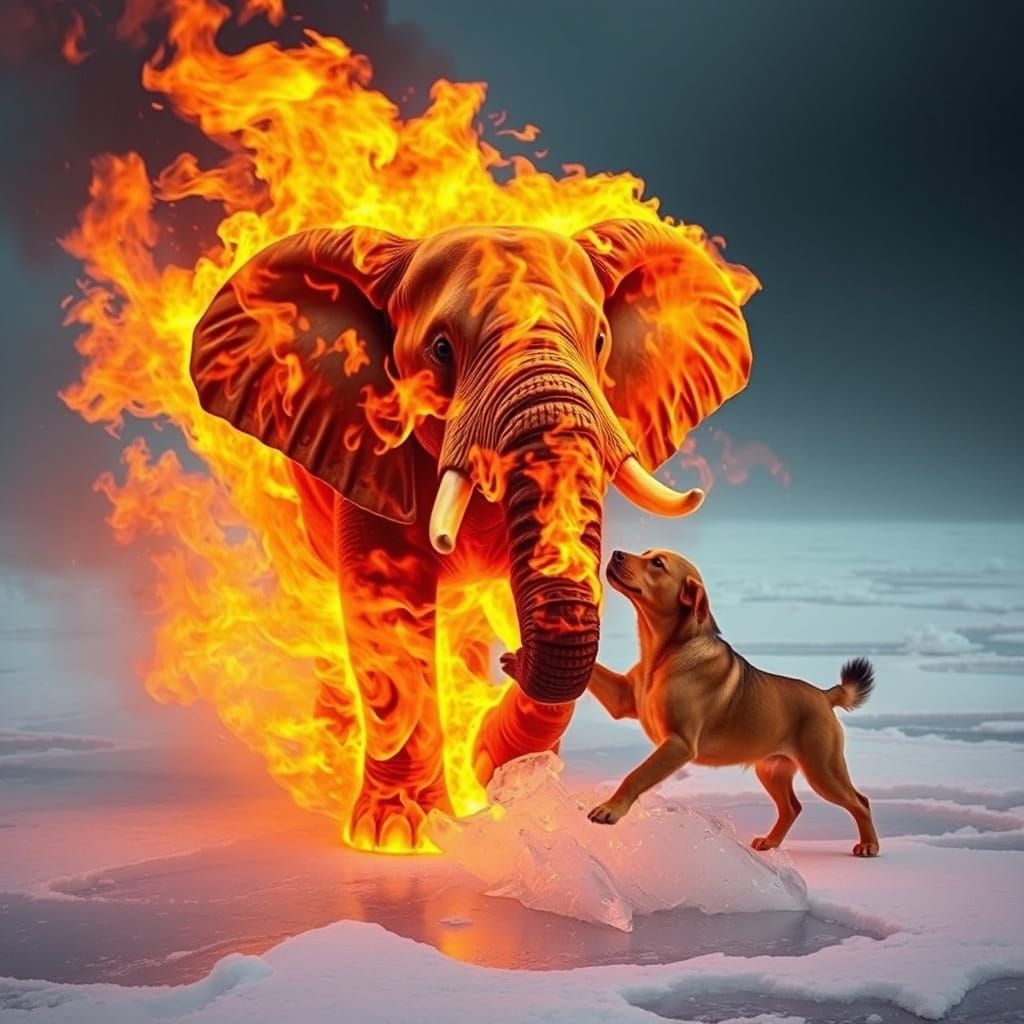 Fragile Glass Elephant: A Metaphor for Geopolitical Conflict