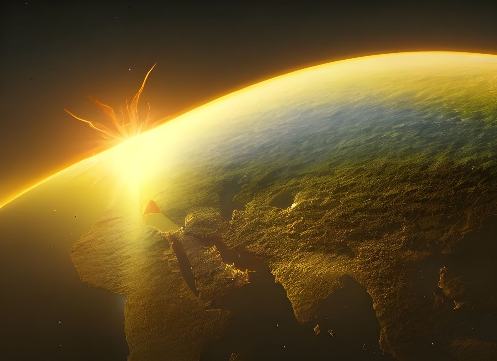 Spectacular Ringworld with Central Sun: Advanced Civilizatio...