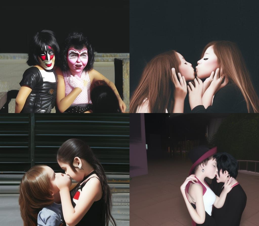 Man Kissing Two Girls