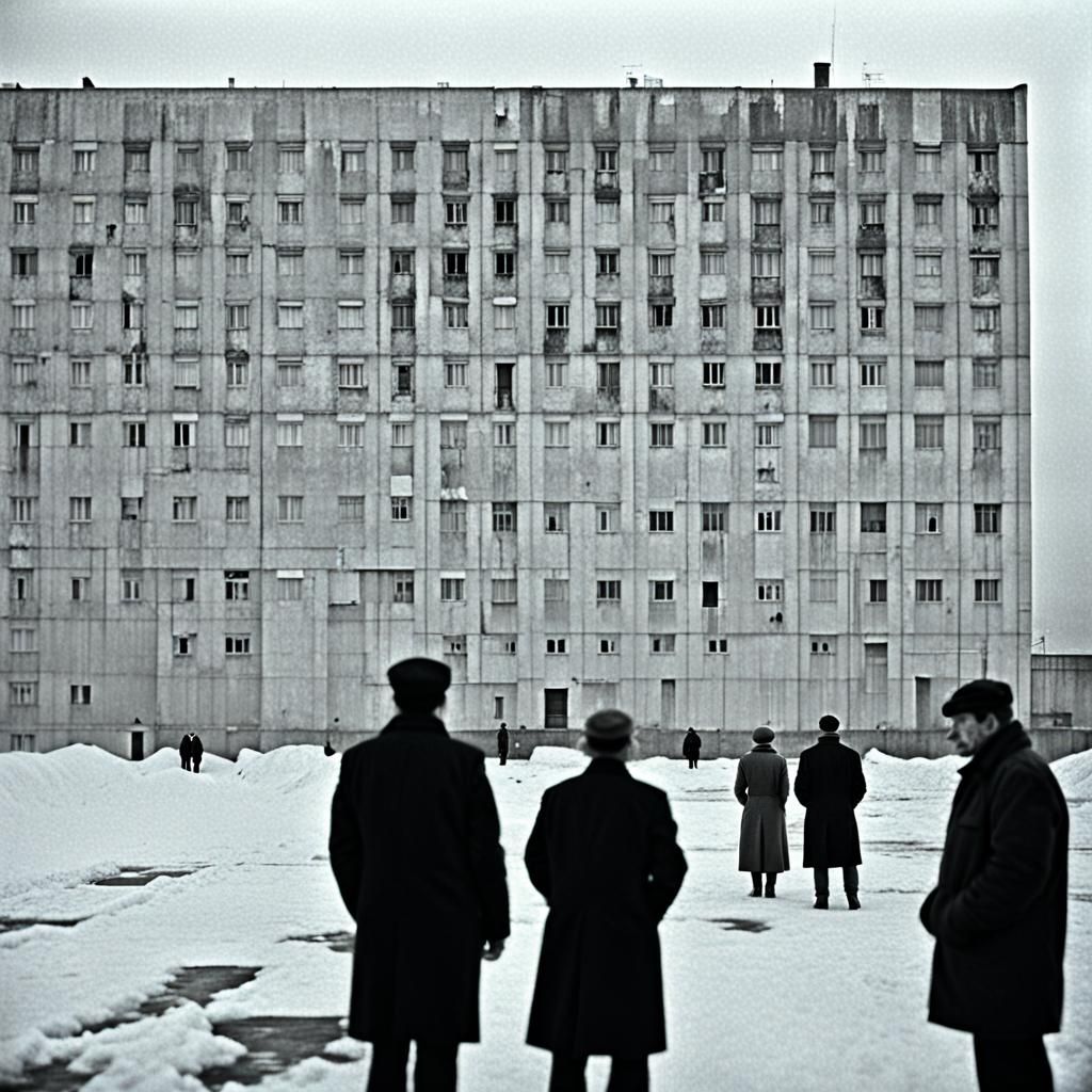 Bleak Poverty in Russia: A Cinematic Still