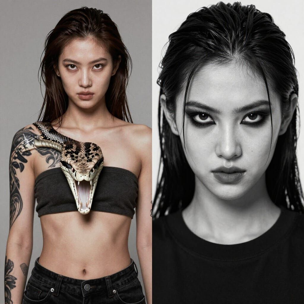 Hulk Body With Snake Head Monster