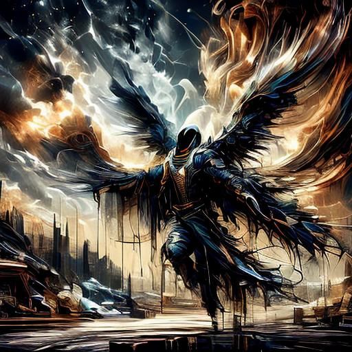 Young Man in Futuristic City, Pixar Style