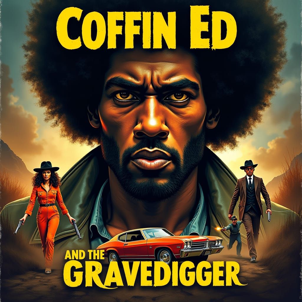 Coffin Ed and the Gravedigger: Blaxploitation Movie Poster