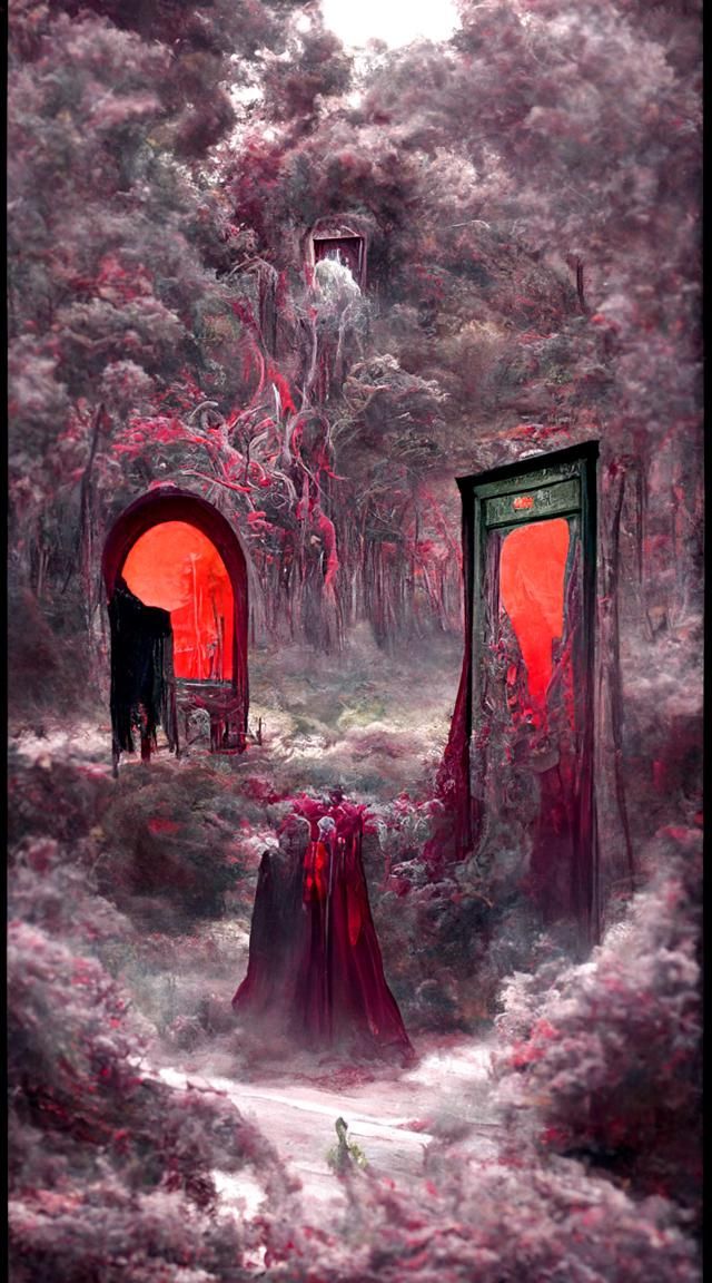 Surreal Bloody Portal to Another Dimension