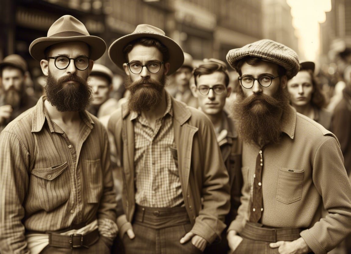 Hipsters in 1940s New York Vintage Photography