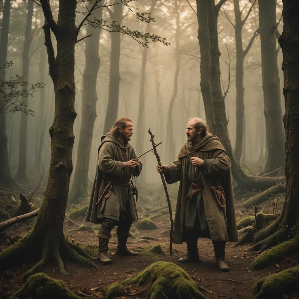 Ralph Fiennes as Halfling Druid in Misty Forest