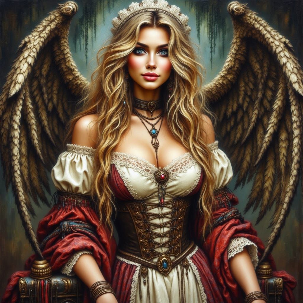 Horror Nurse in Renaissance Surrealism Style