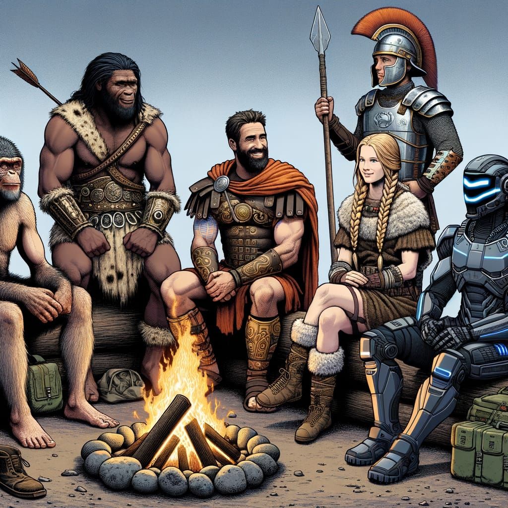 Diverse Historical Figures Share Stories by Campfire