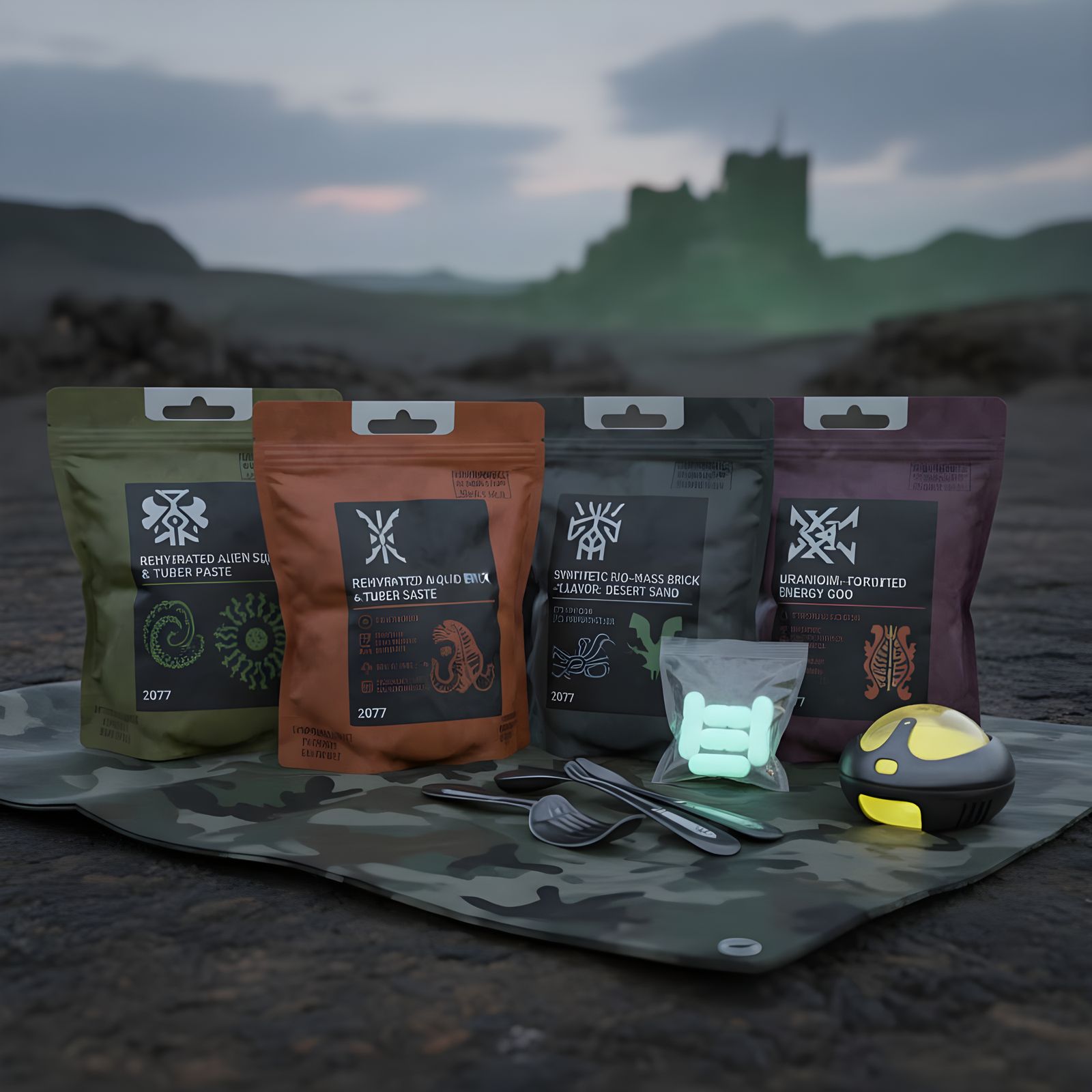 Strange Military MRE Ration Packs