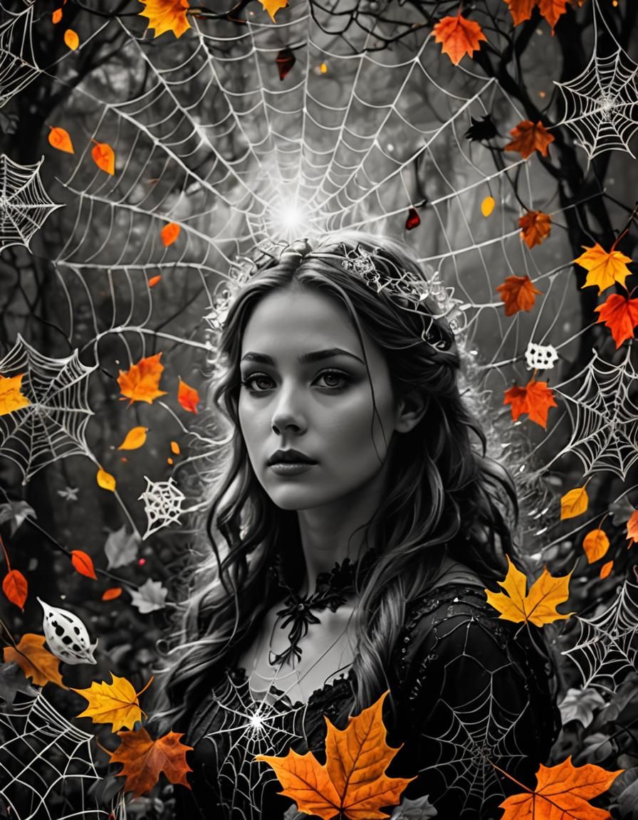 Autumn Dreamer in Surreal Digital Art Style