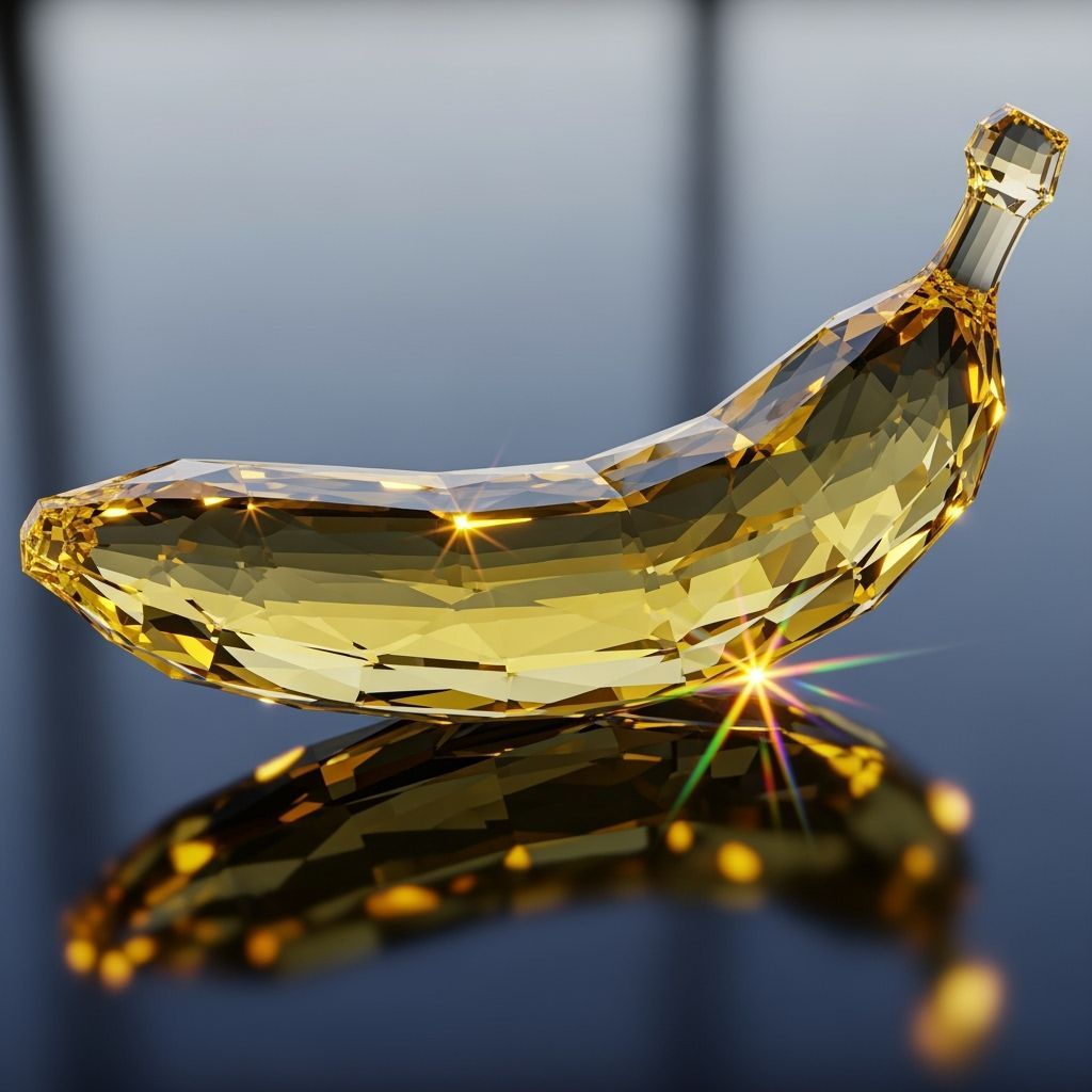 Crystalline Banana with Spectral Refraction