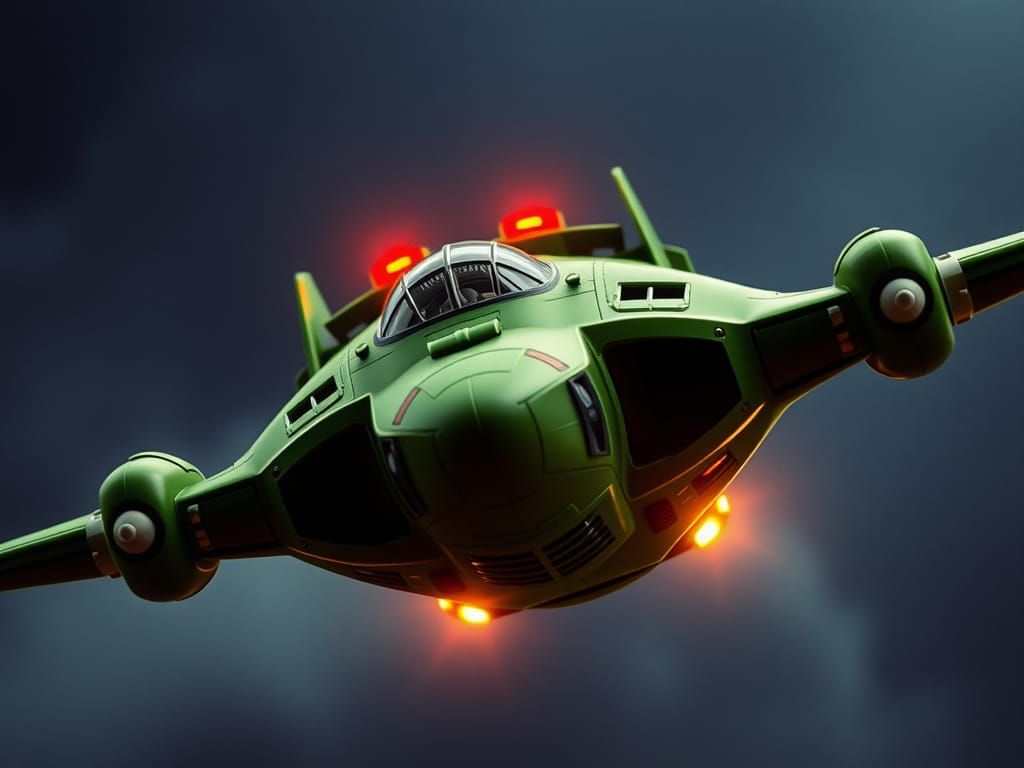 Thunderbird 2: International Rescue in Retro Style