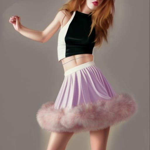 Femboi in Skirt: Hyperdetailed Artgerm-Style Portrait