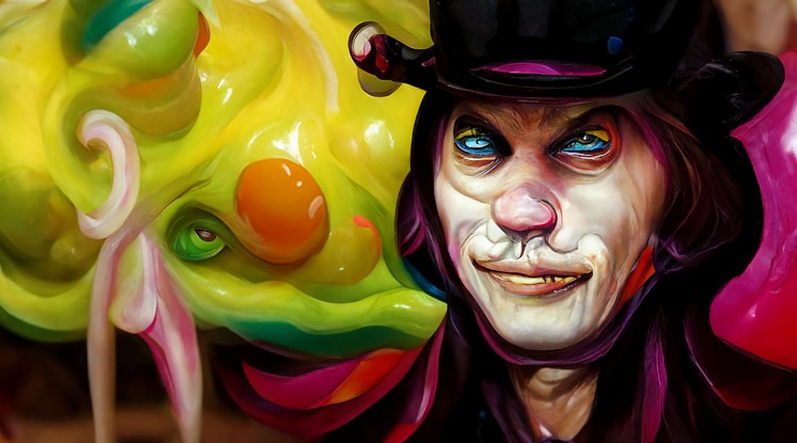 Sinister Candy Man in Candyland Wonderland