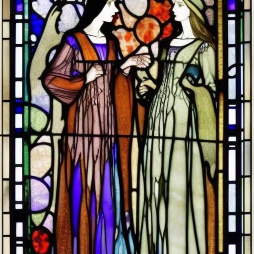 Stained Glass in Harry Clarke Style