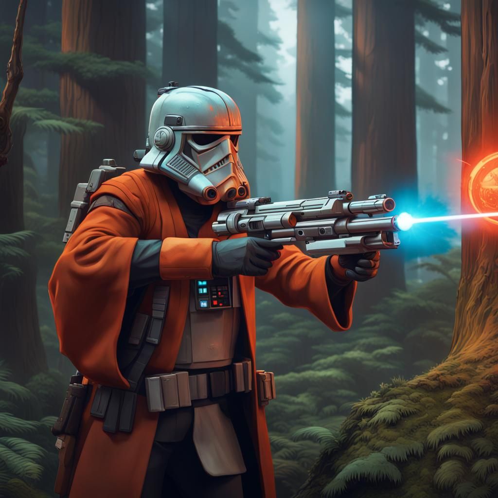 Star Wars Rebel Defends Endor Outpost