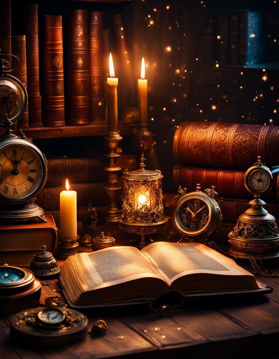 Wizard’s ancient spell book