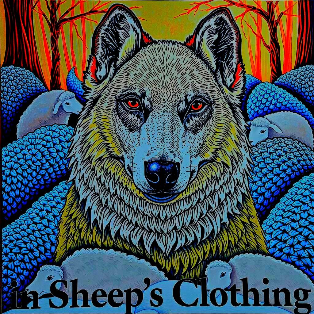 Wolf in Sheep's Clothing: A Deceptive Portrait