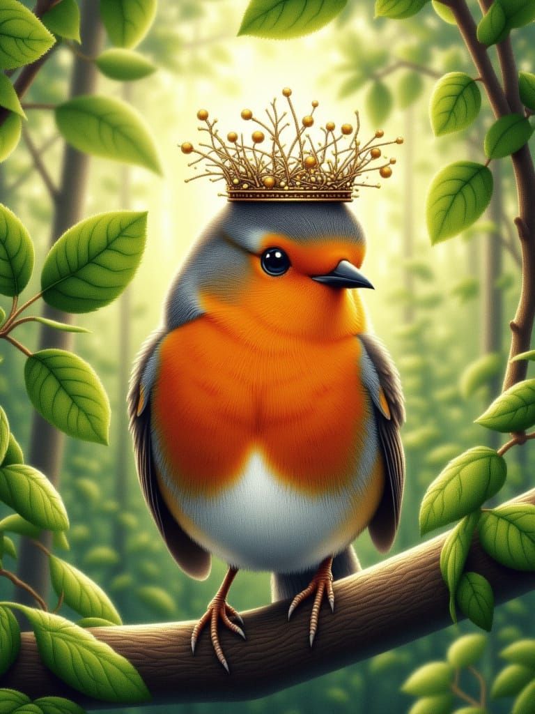 <lora:dot pointalism:1.0> Deep in a fantastic forest, a smal...