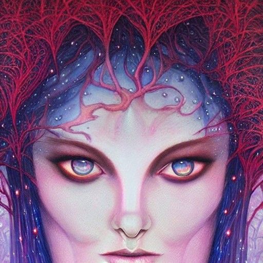 Beauty of Annihilation as Oil Painting