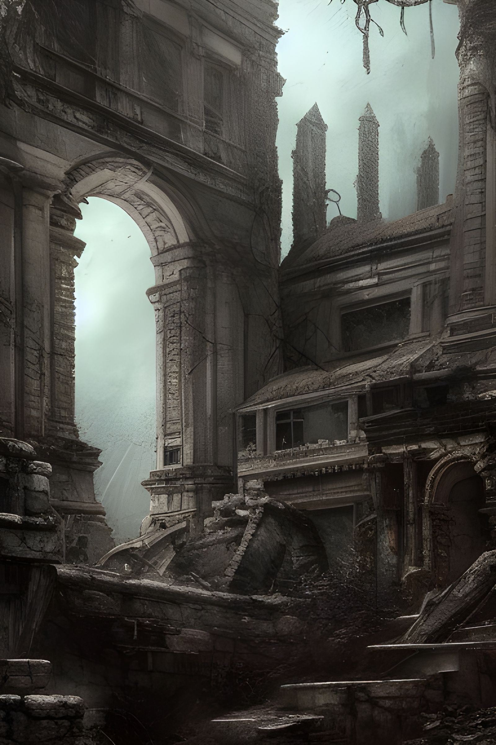Ghosts of a Ruined City: Digital Horror Art